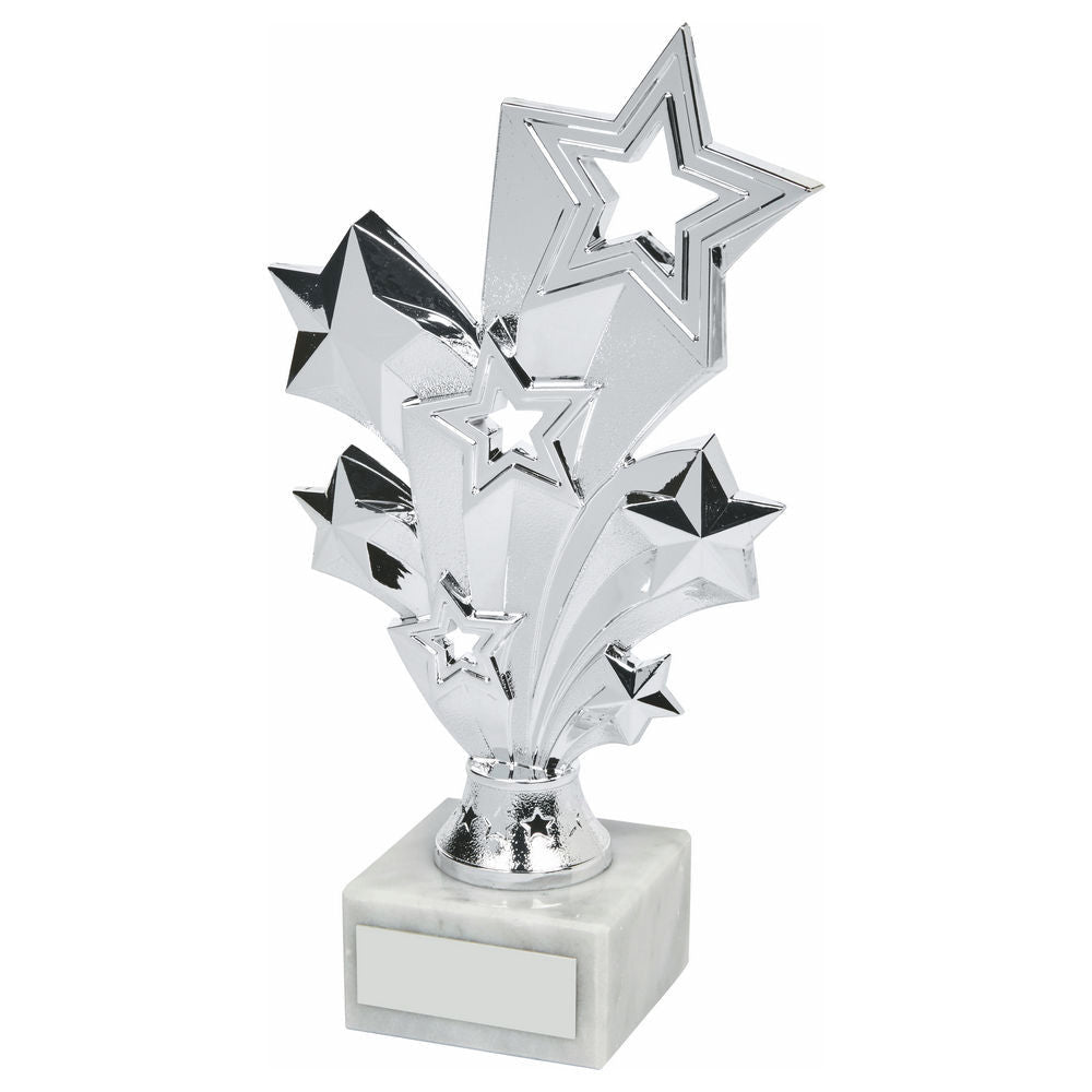 Silver Stars Achievement Trophy 200mm