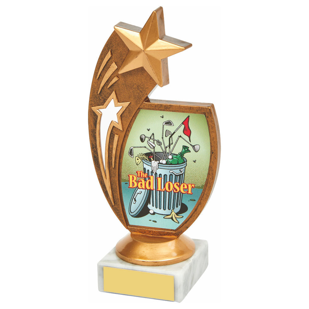Antique Gold Star Awards - 'Bad Loser' 170mm