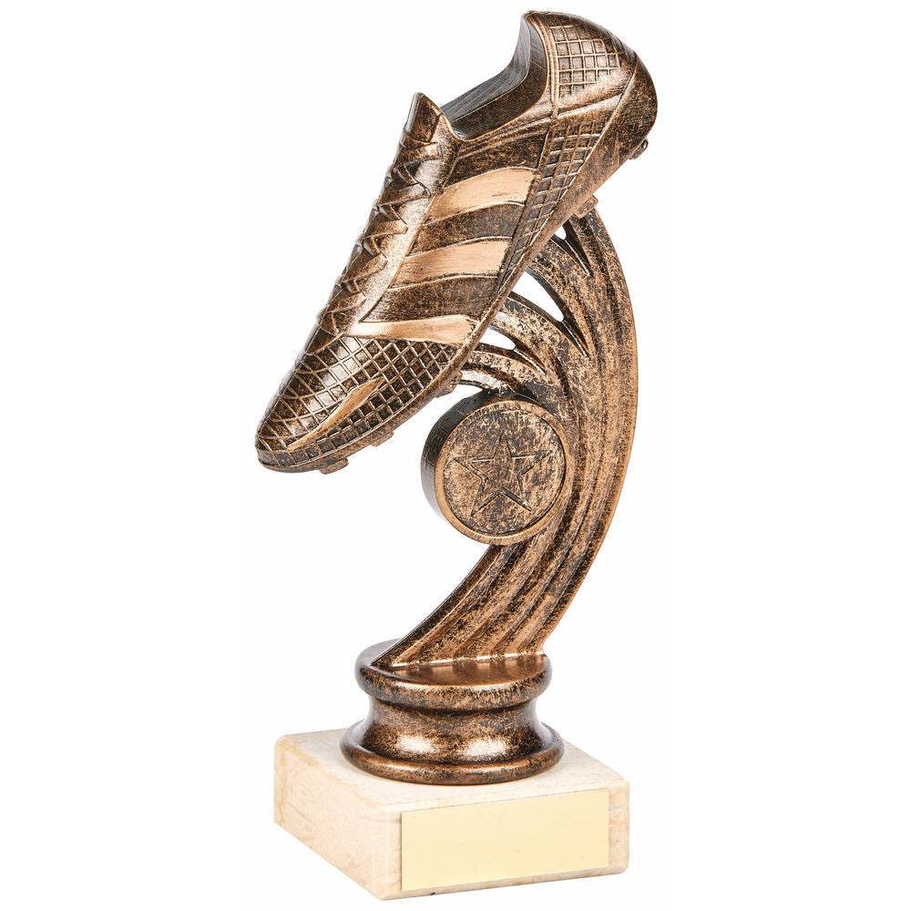 Antique Gold Football Boot Award 180mm