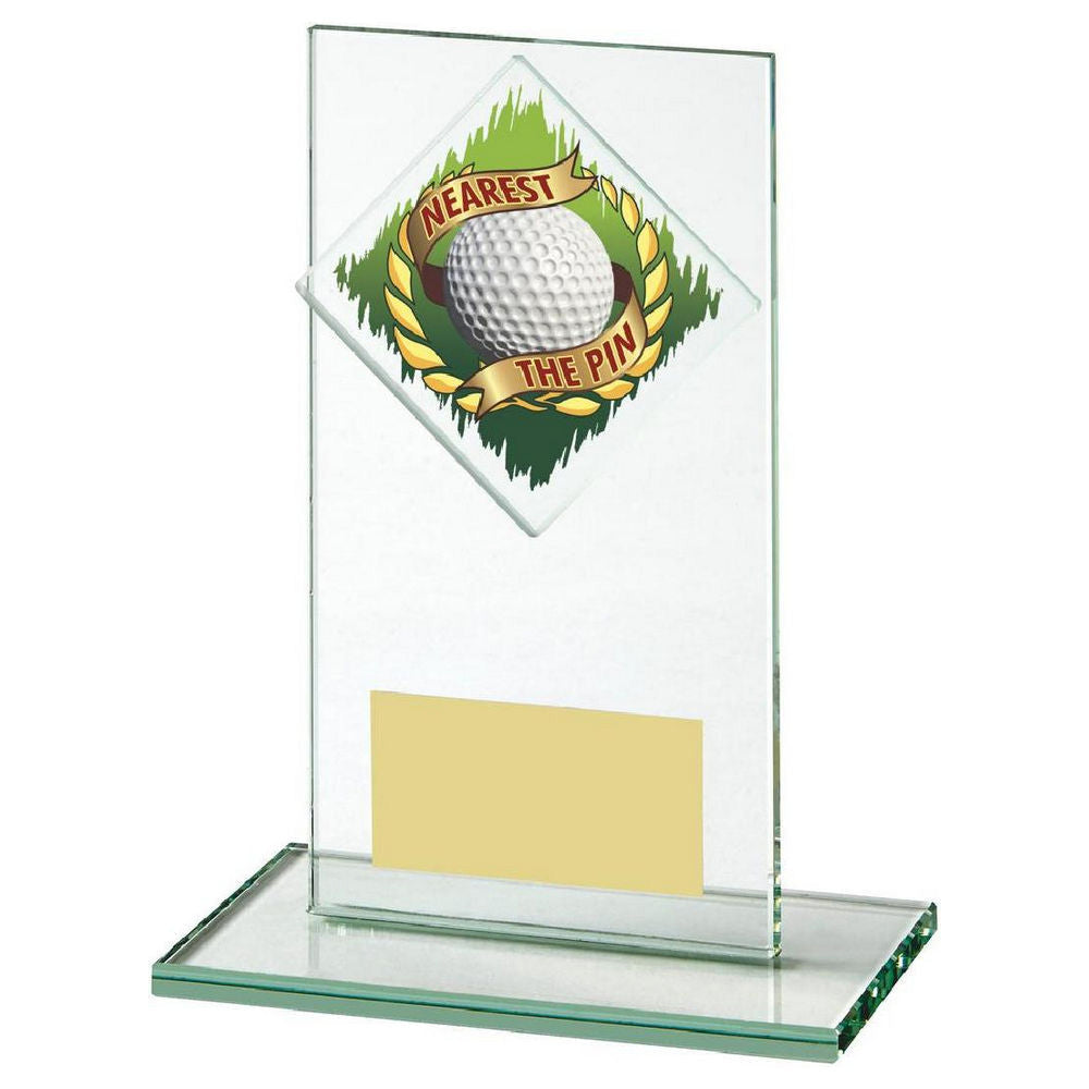 Jade Glass Nearest the Pin Golf Award 140mm