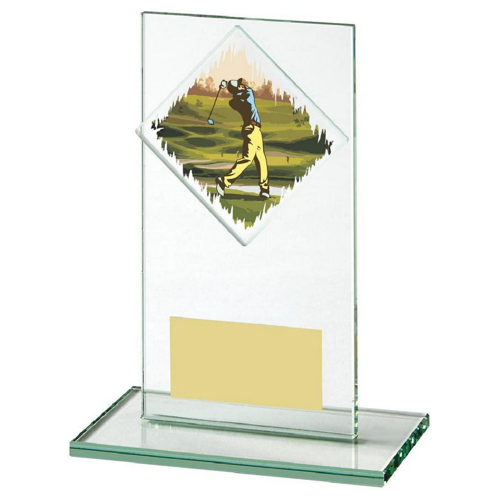 Jade Glass Male Golf Award 140mm