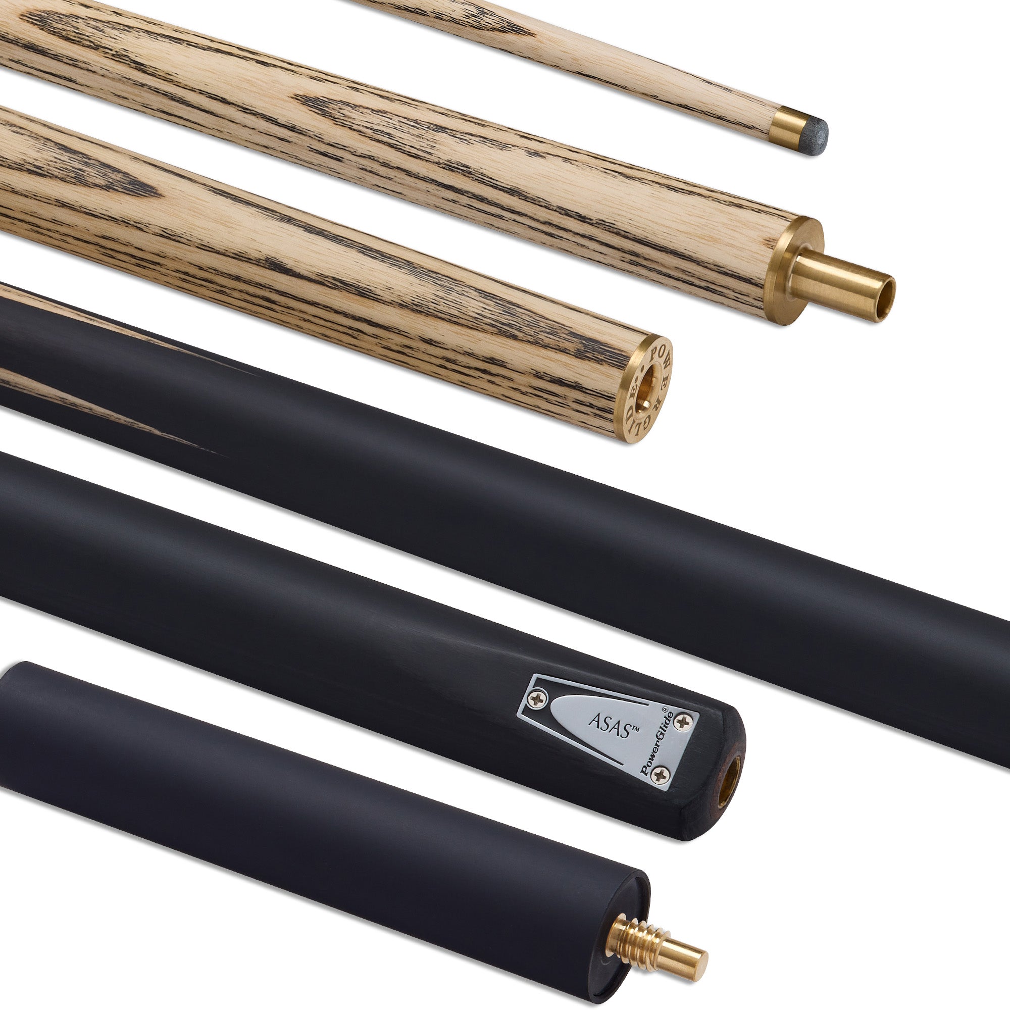 Powerglide Asas Professional Ash Snooker Cue 2 Piece