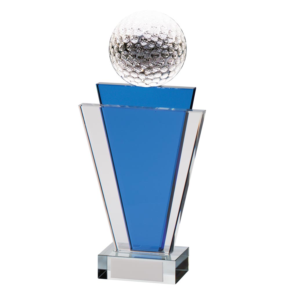 Gauntlet Golf Crystal Award 160mm (10mm Thick)