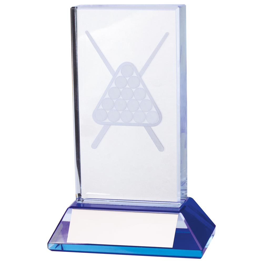 Davenport Pool & Snooker Crystal Award 110mm (40mm Thick)