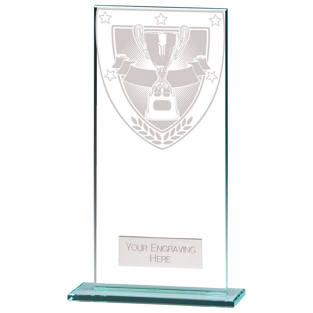 Millennium Achievement Jade Glass Award 180mm
