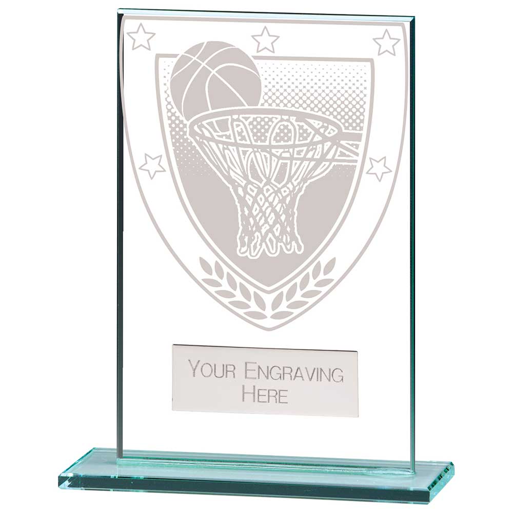 Millennium Basketball Jade Glass Award 125mm