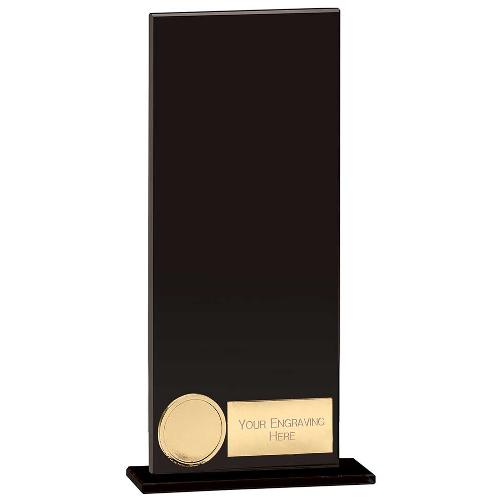 Hero Glass Award Jet Black 200mm (5mm Thick)