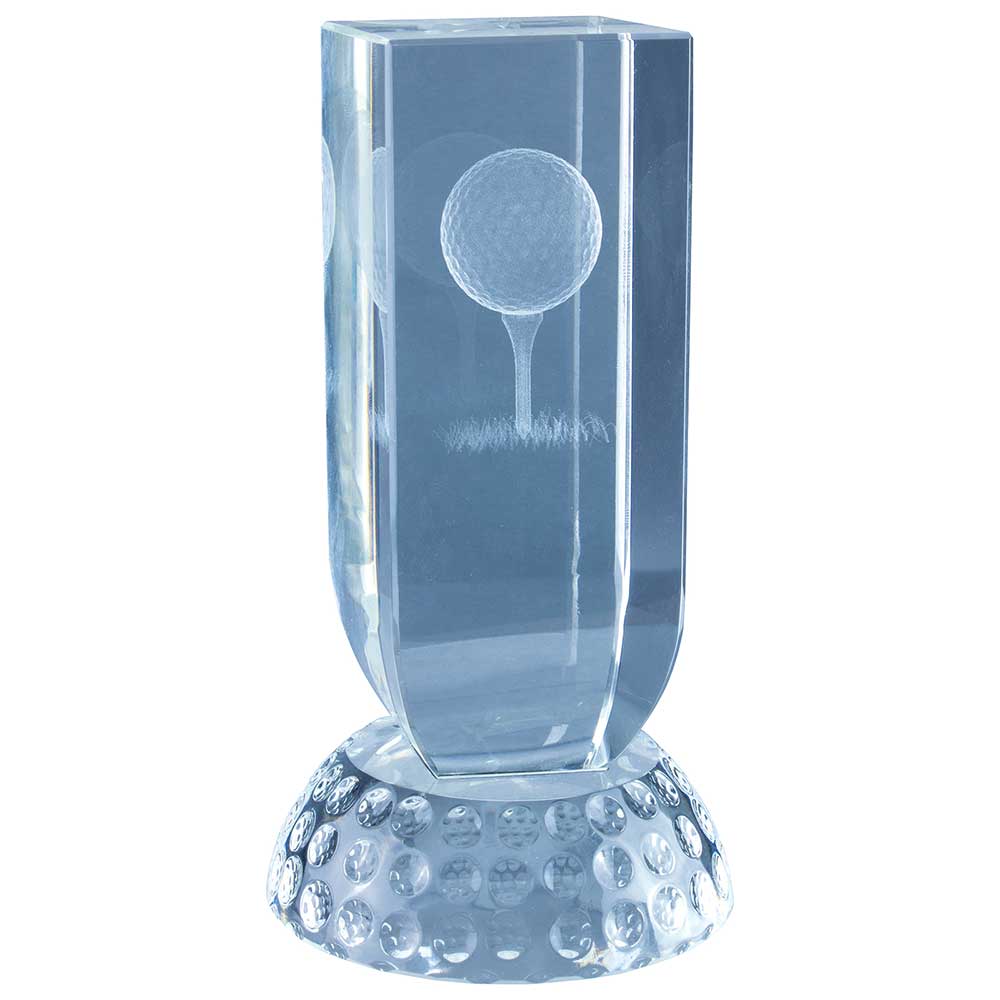 Arclight Golf Crystal Award 140mm (45mm Thick)
