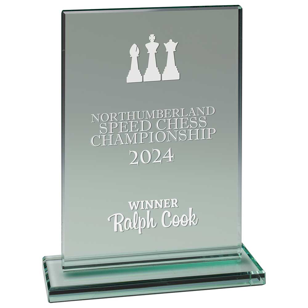 Kraken Jade Glass Award 175mm (10mm Thick)