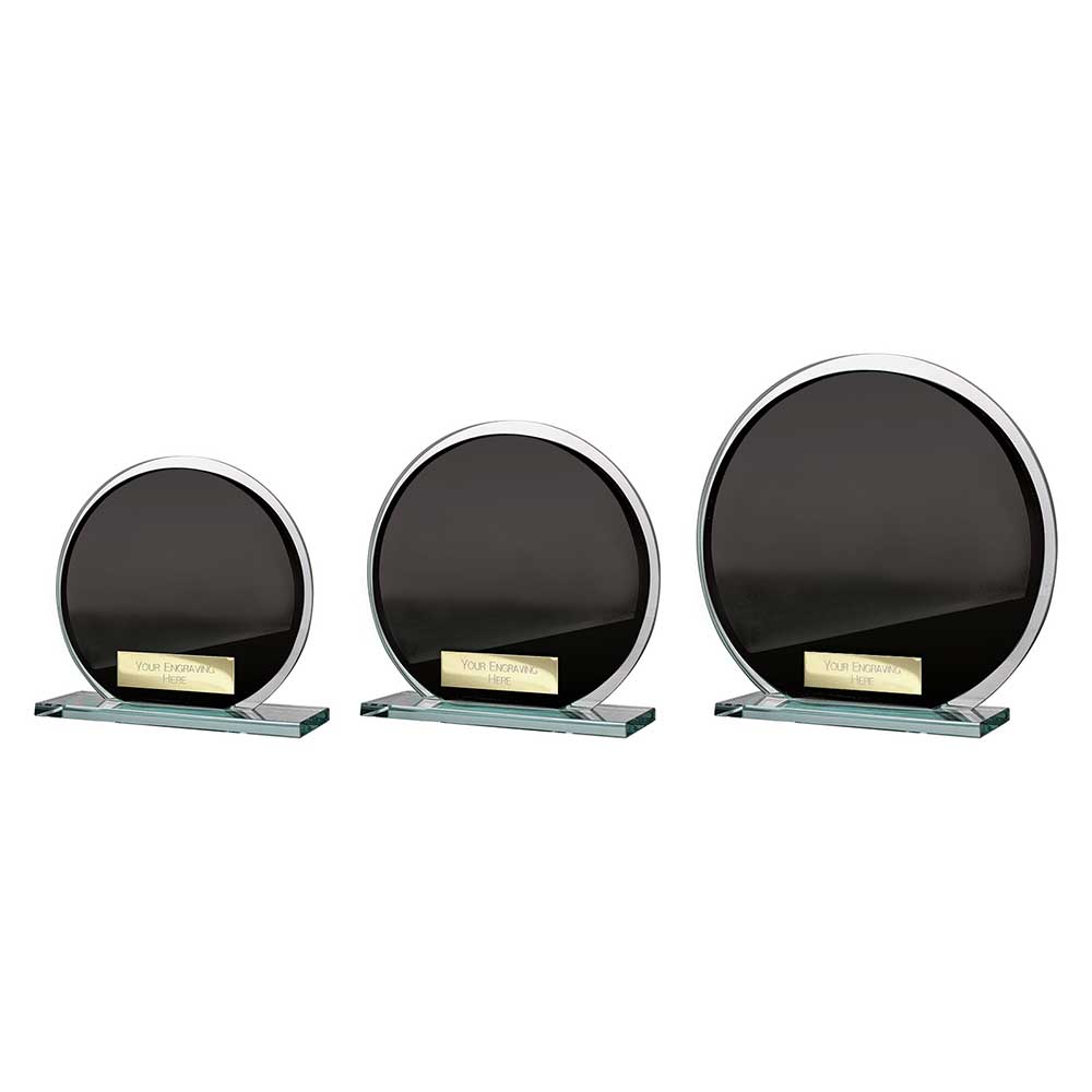 Seismic Multisport Circle Mirror Glass Black & Silver 125mm (8mm Thick