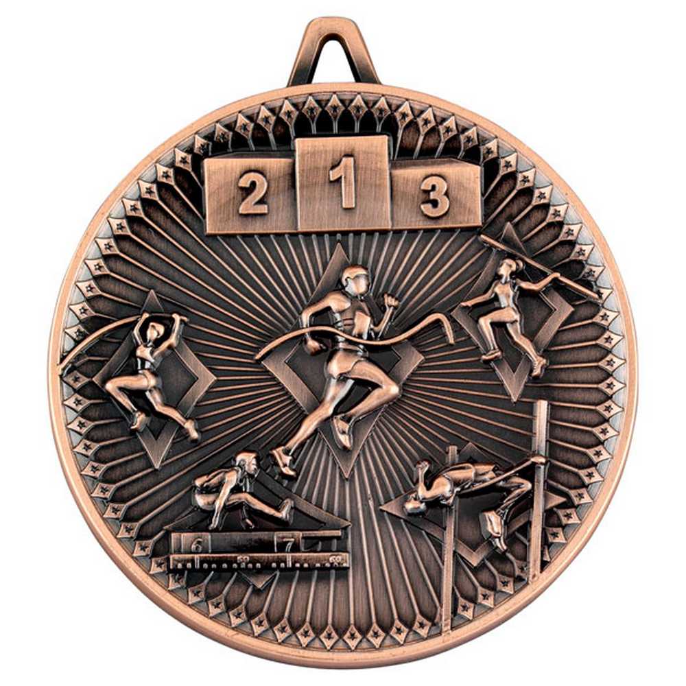ATHLETICS DELUXE MEDAL BRONZE - 2.35in