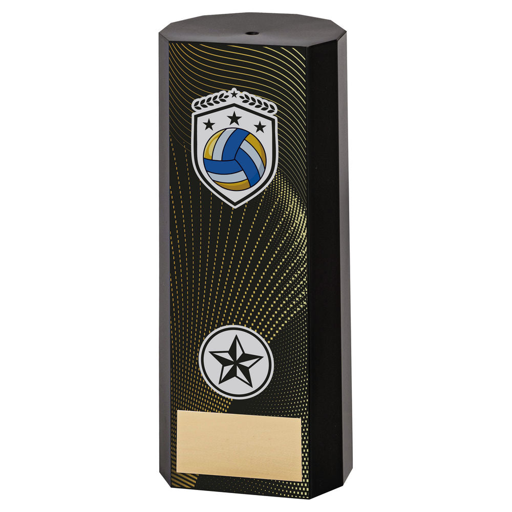 BLACK PLASTIC FILLED COLUMN NETBALL (1in CEN) - 6in