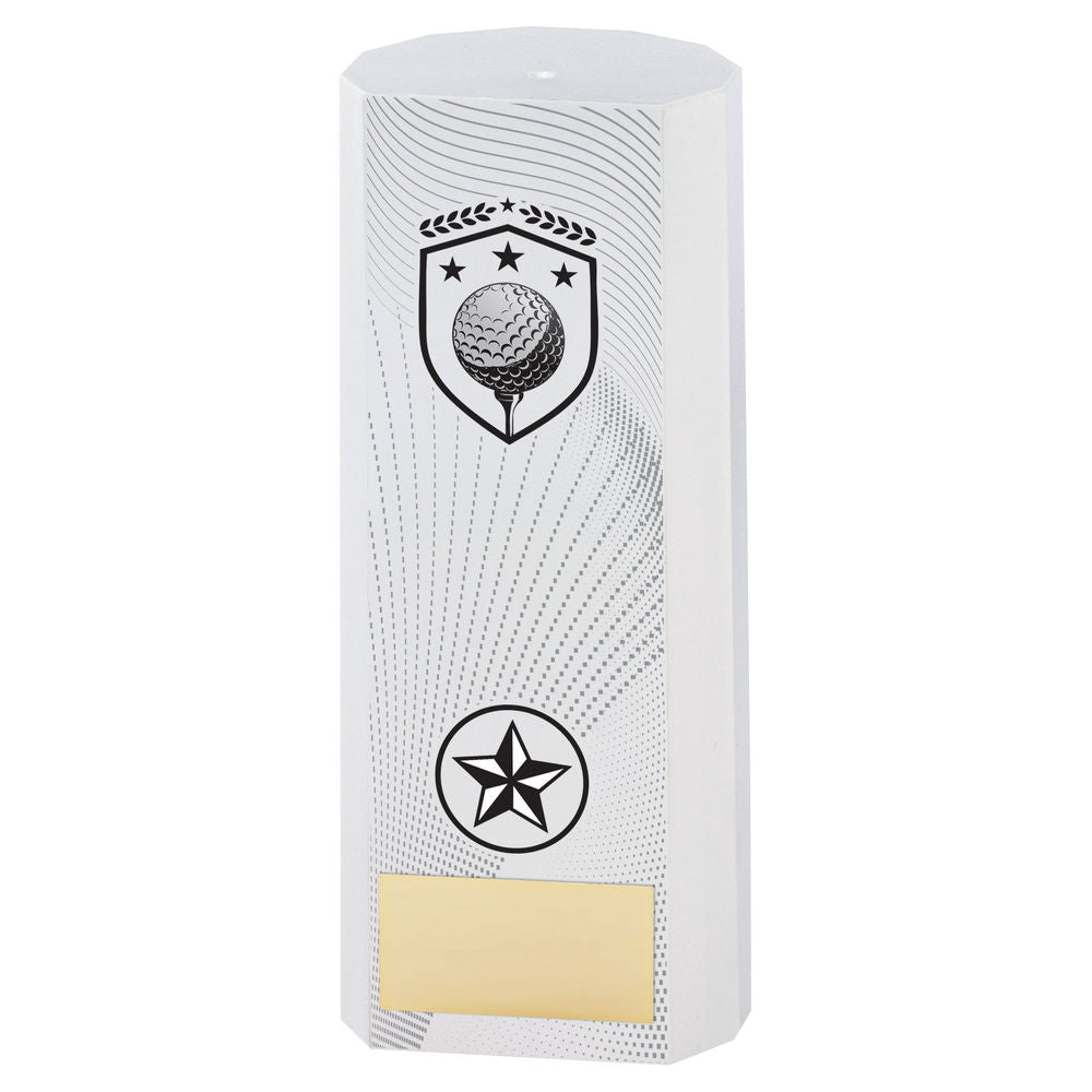 WHITE PLASTIC FILLED COLUMN GOLF (1in CEN) - 6in