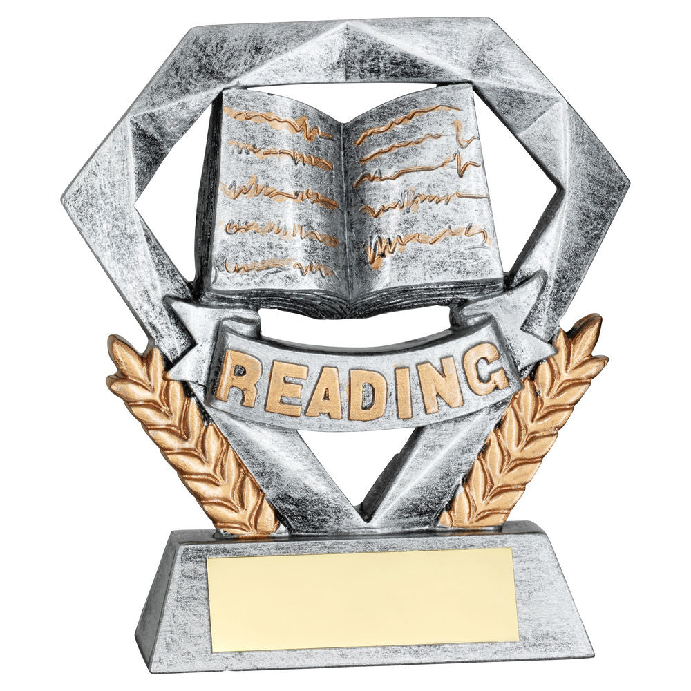 PEW/GOLD READING MINI DIAMOND WITH PLATE - 4in