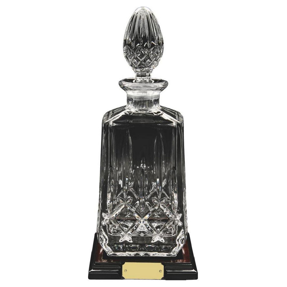 Crystal Decanter on Wood Stand 320mm