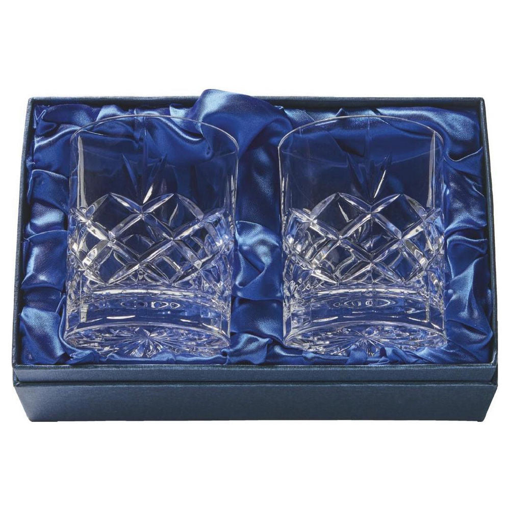 Two Crystal Spirit Glasses (In Presentation Case) 100mm
