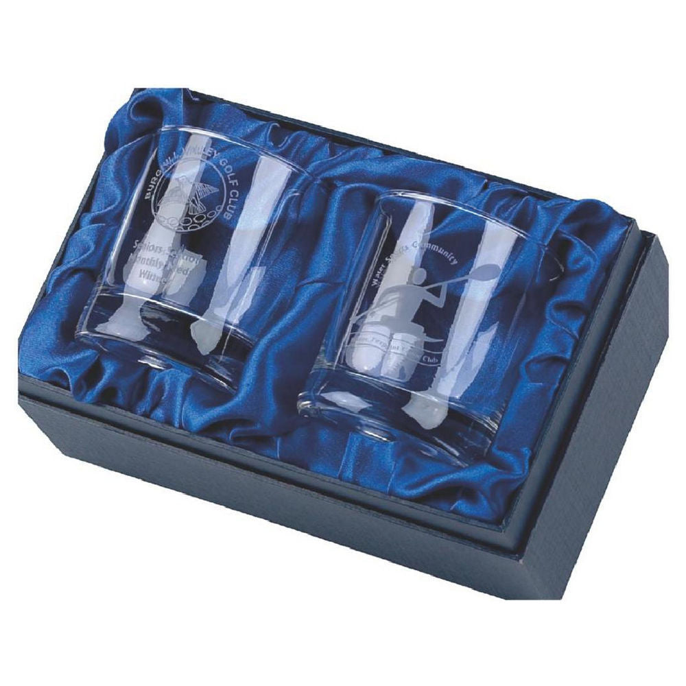 Two Spirit Glasses (In Presentation Case) 90mm