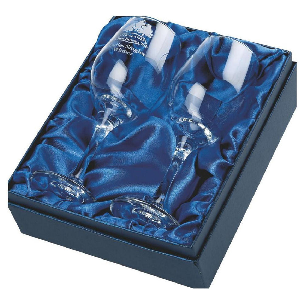 Two Wine Glasses (In Presentation Case) 200mm