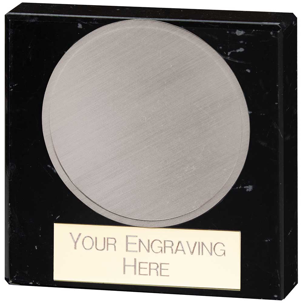 Tribute Matrix Medallion Marble Award Silver 75mm