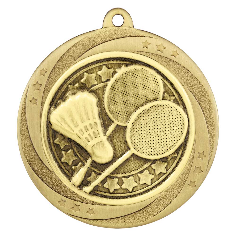 Superstar Badminton Medal Gold 60mm
