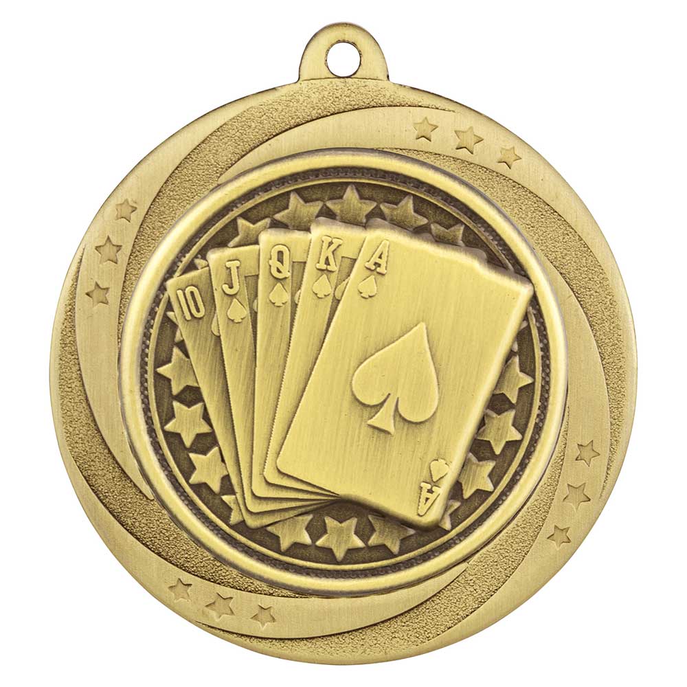 Superstar Cards Medal Gold 60mm