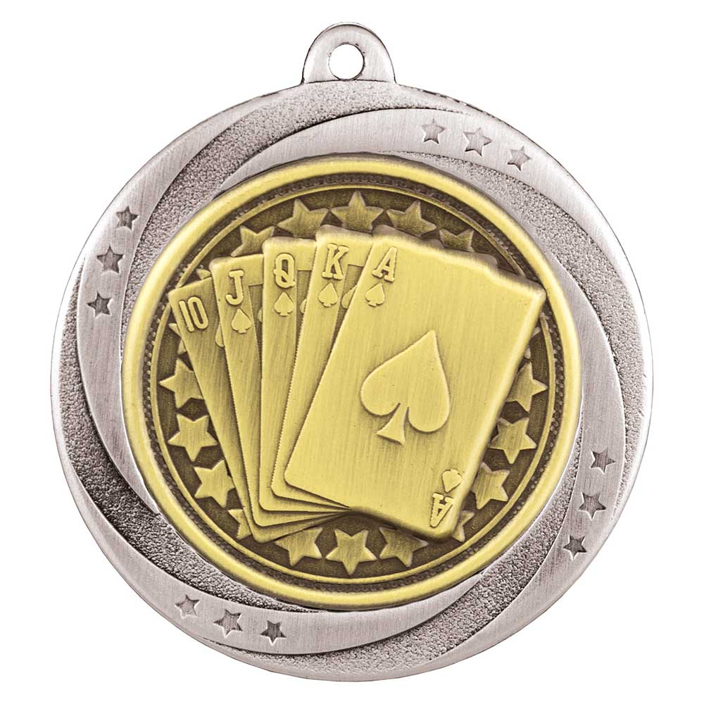 Superstar Cards Medal Silver 60mm