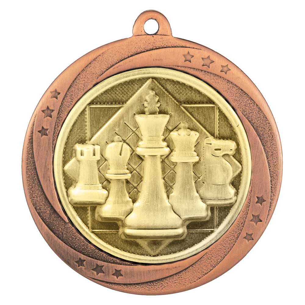 Superstar Chess Medal Bronze 60mm
