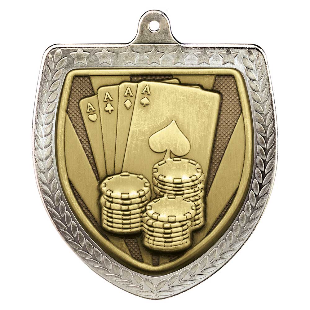Cobra Cards Shield Medal Silver 75mm