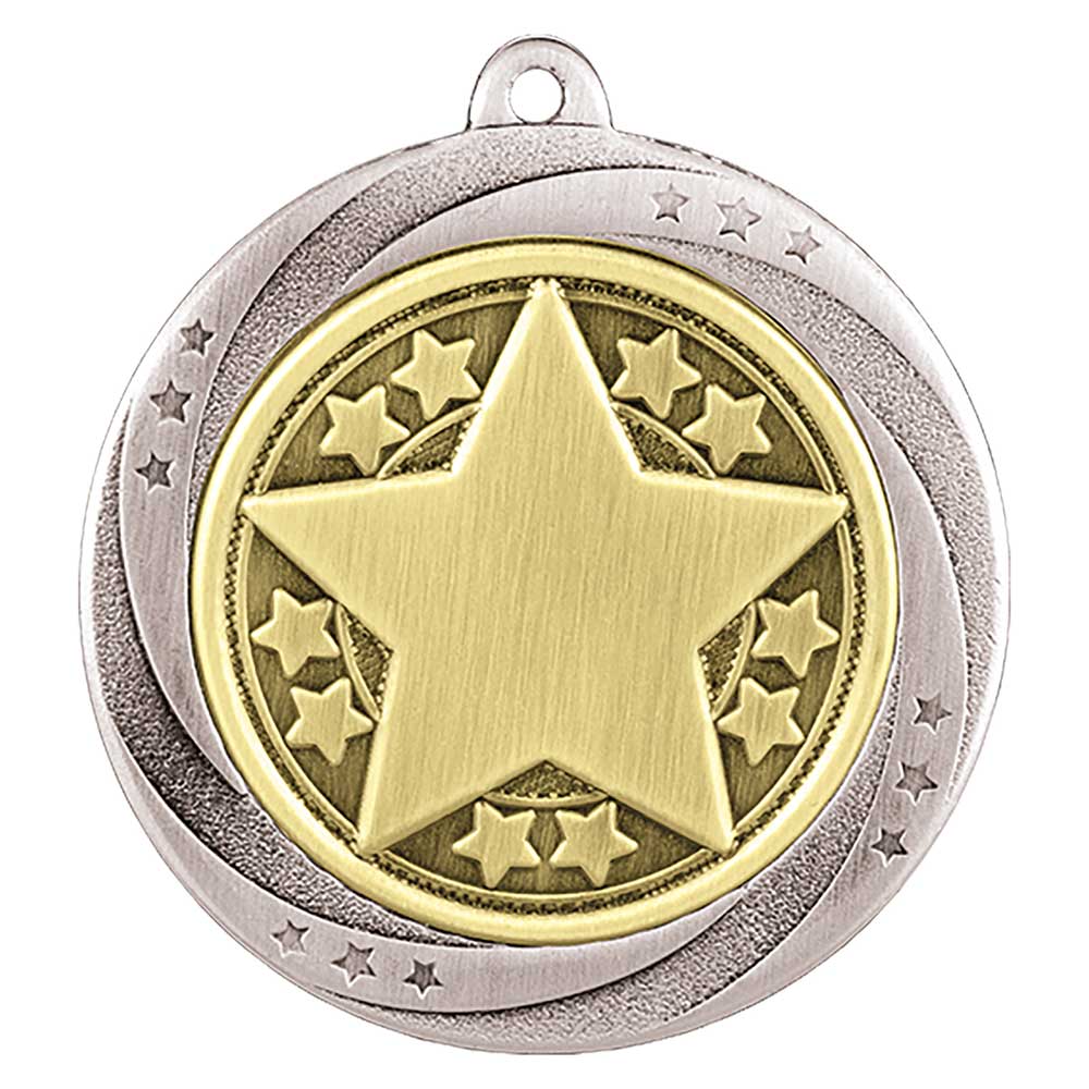 Superstar Achievement Medal Silver 60mm