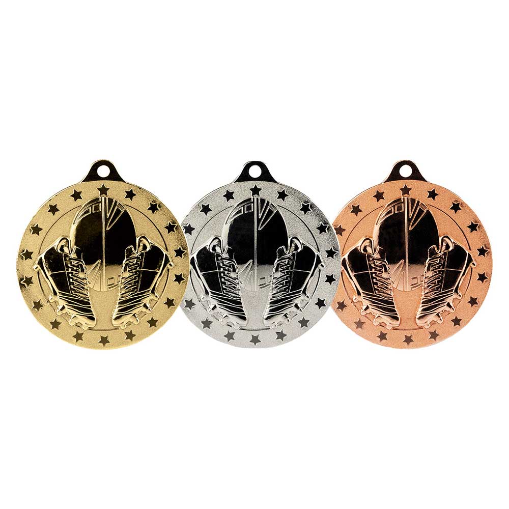 Cascade Stars Rugby Medal Bronze 50mm