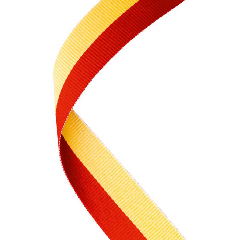 MEDAL RIBBON RED/YELLOW - 30 X 0.875in