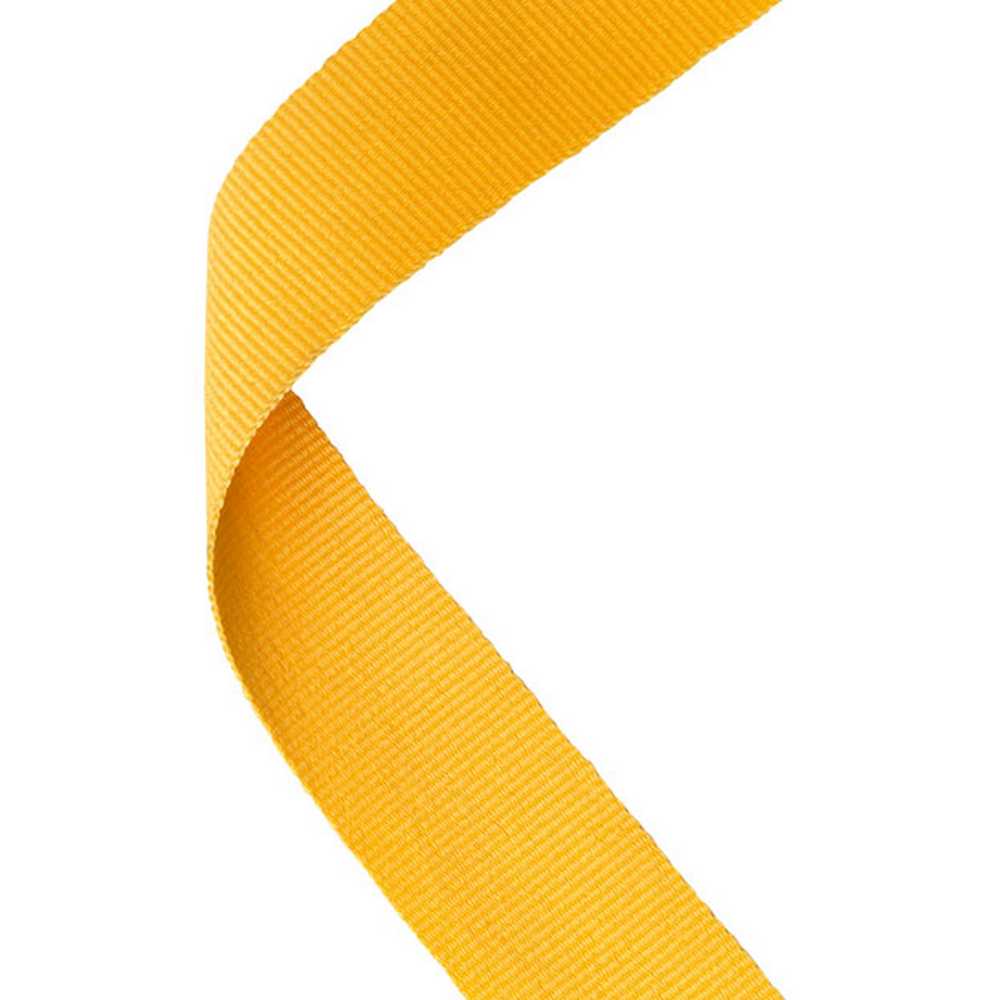 MEDAL RIBBON YELLOW - 30 X 0.875in