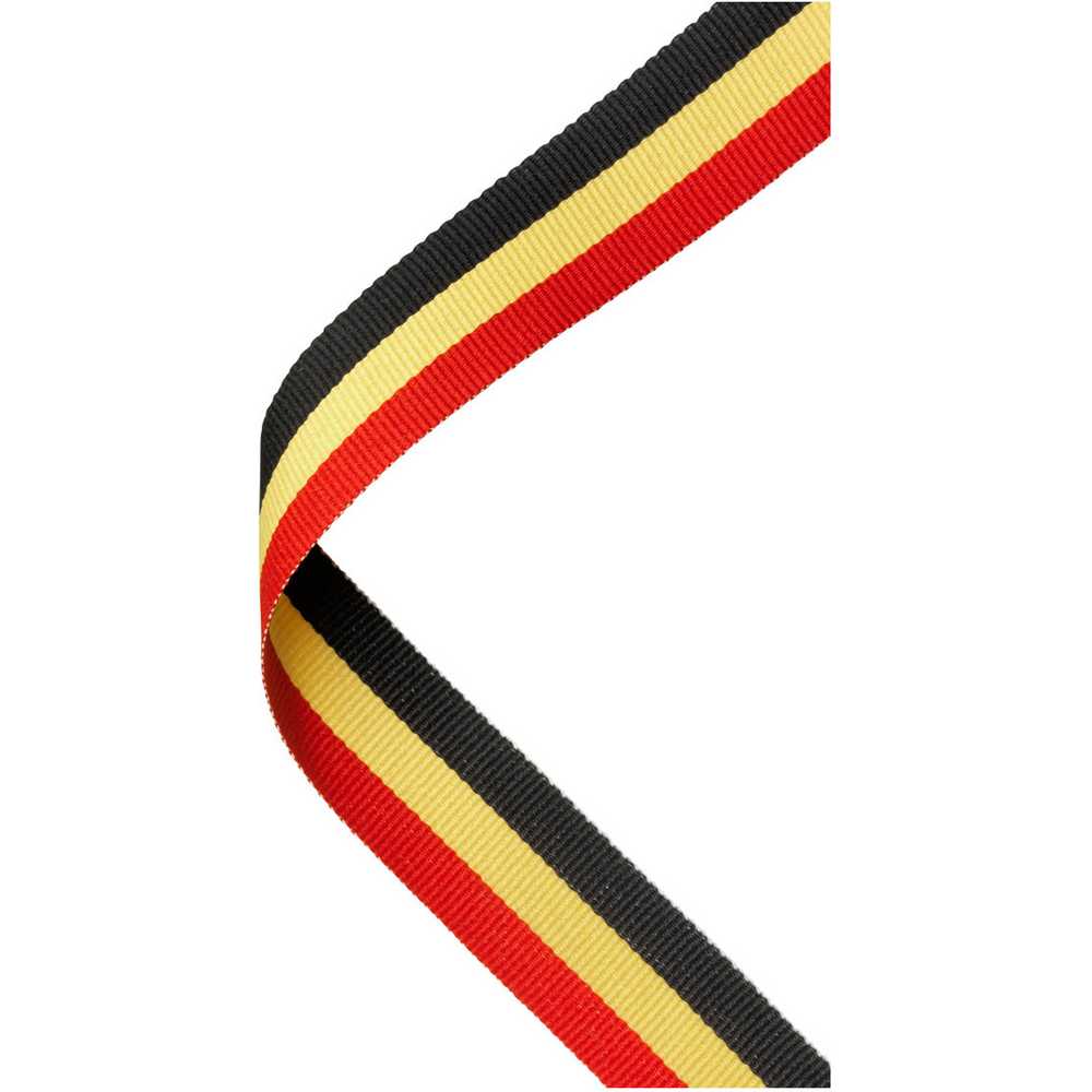MEDAL RIBBON RED/YELLOW/BLACK - 30 X 0.875in