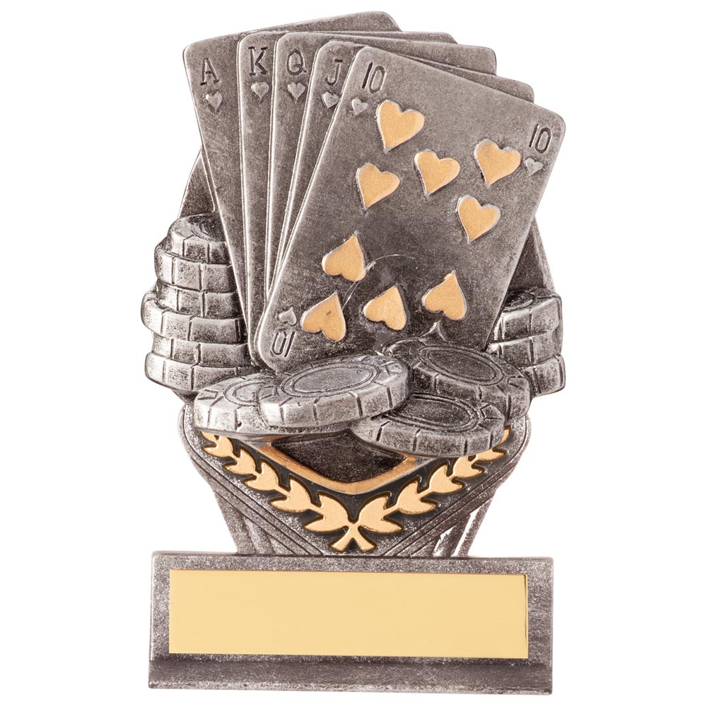 Falcon Poker Cards Plaque Award 105mm