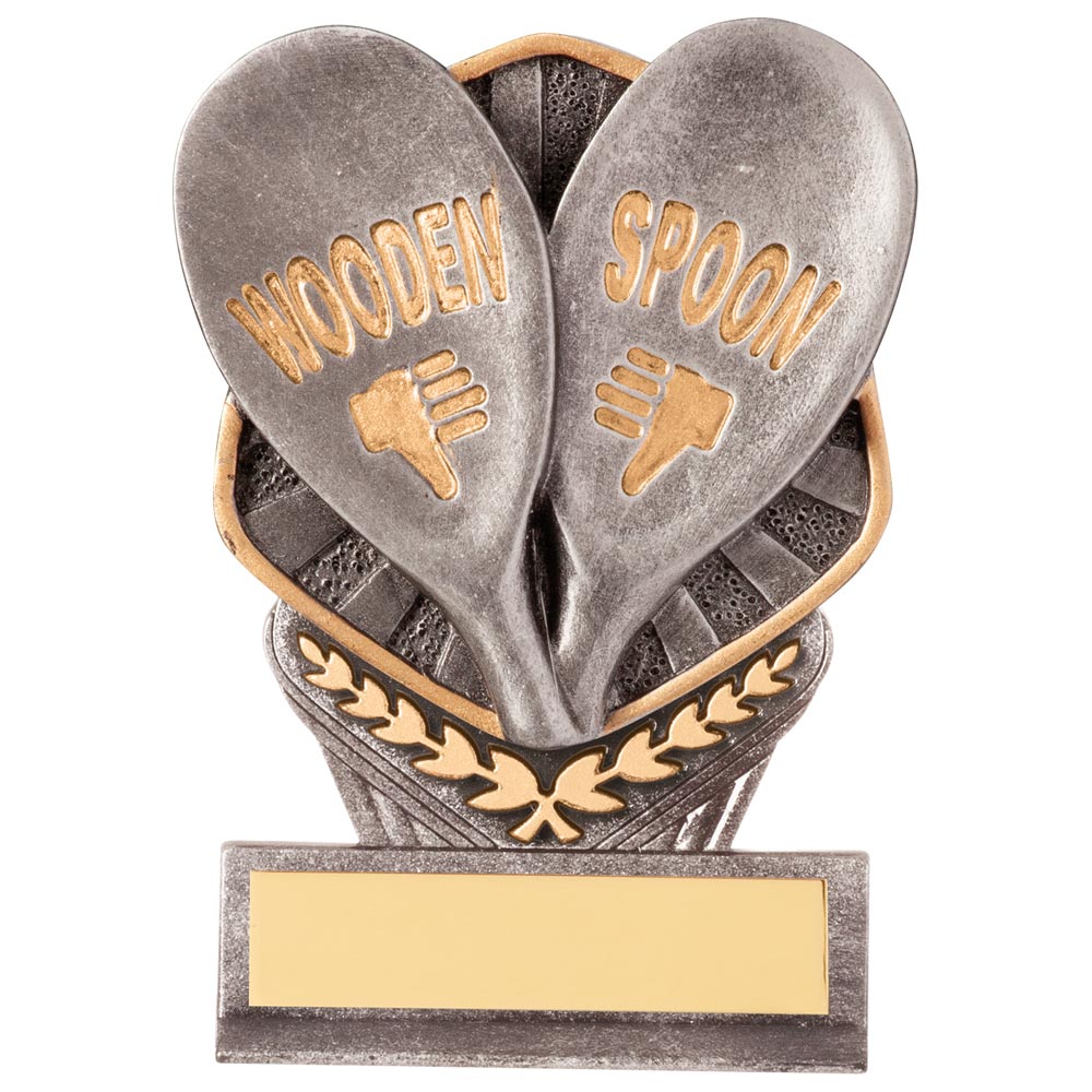 Falcon Wooden Spoon Plaque Award 105mm