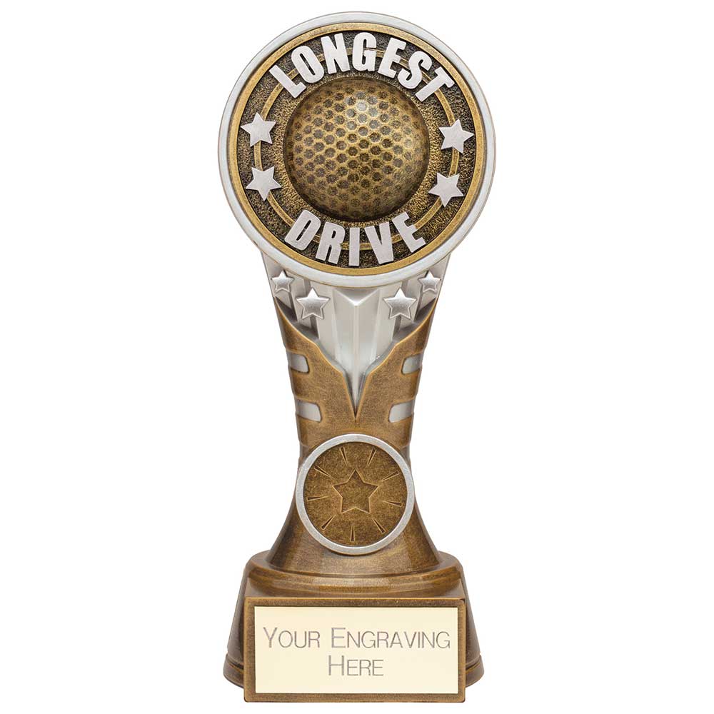 Ikon Tower Longest Drive Award Antique Silver & Gold 175mm