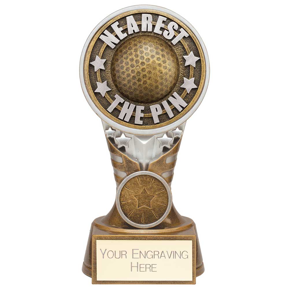 Ikon Tower Nearest the Pin Award Antique Silver & Gold 150mm