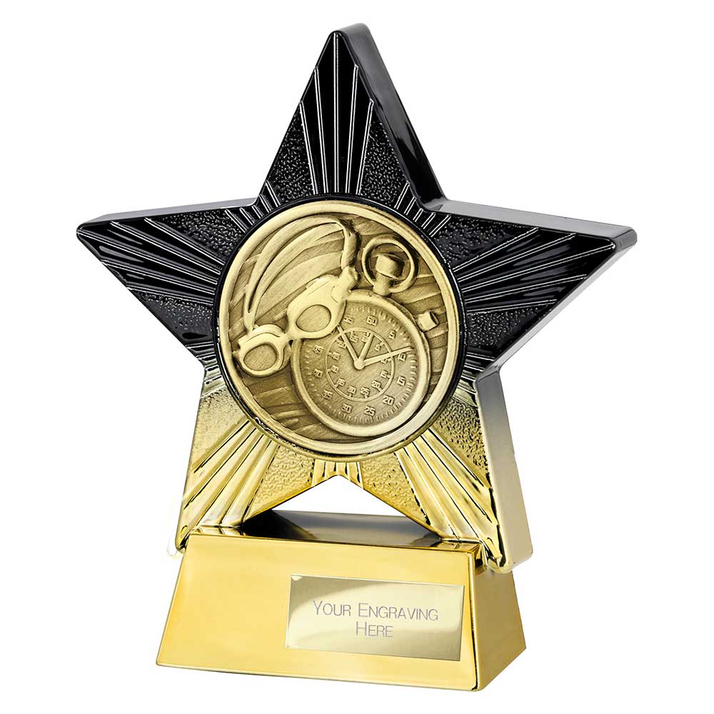 Superstar Swimming Award Black & Gold 140mm