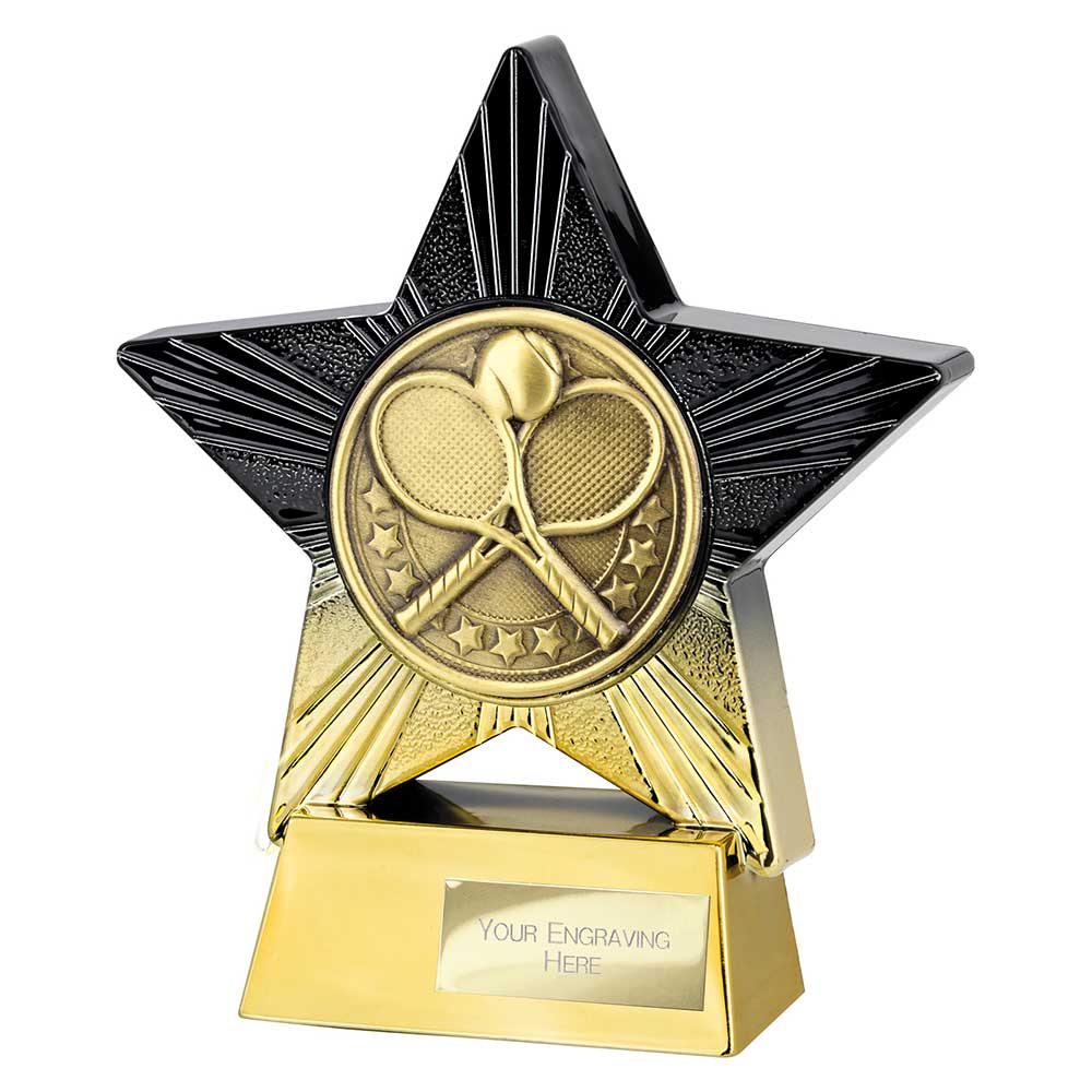 Superstar Tennis Award Black & Gold 140mm