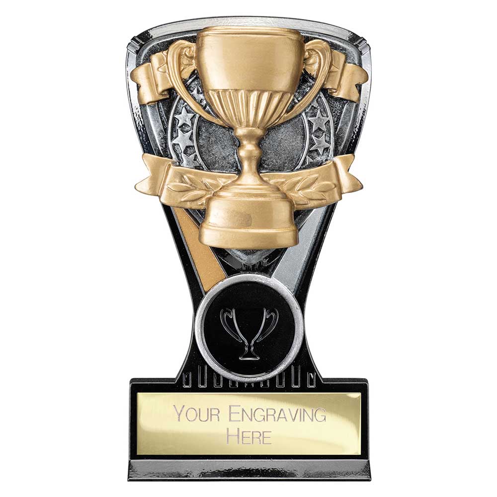 Wolverine Plaque Recognition Star Carbon Black & Fusion Gold 130mm