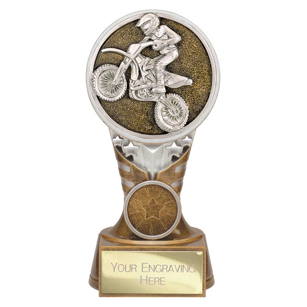 Ikon Tower Motorsport Award Antique Silver & Gold 150mm