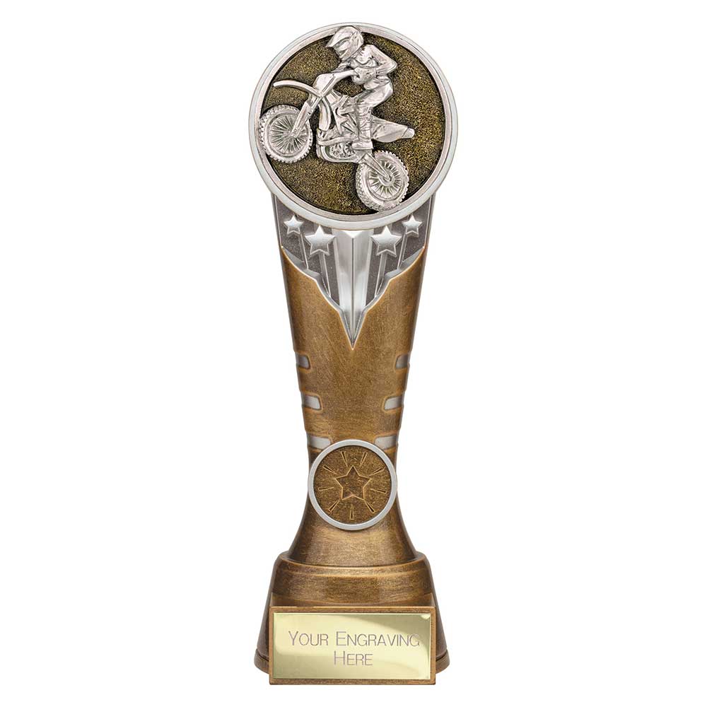 Ikon Tower Motorsport Award Antique Silver & Gold 225mm