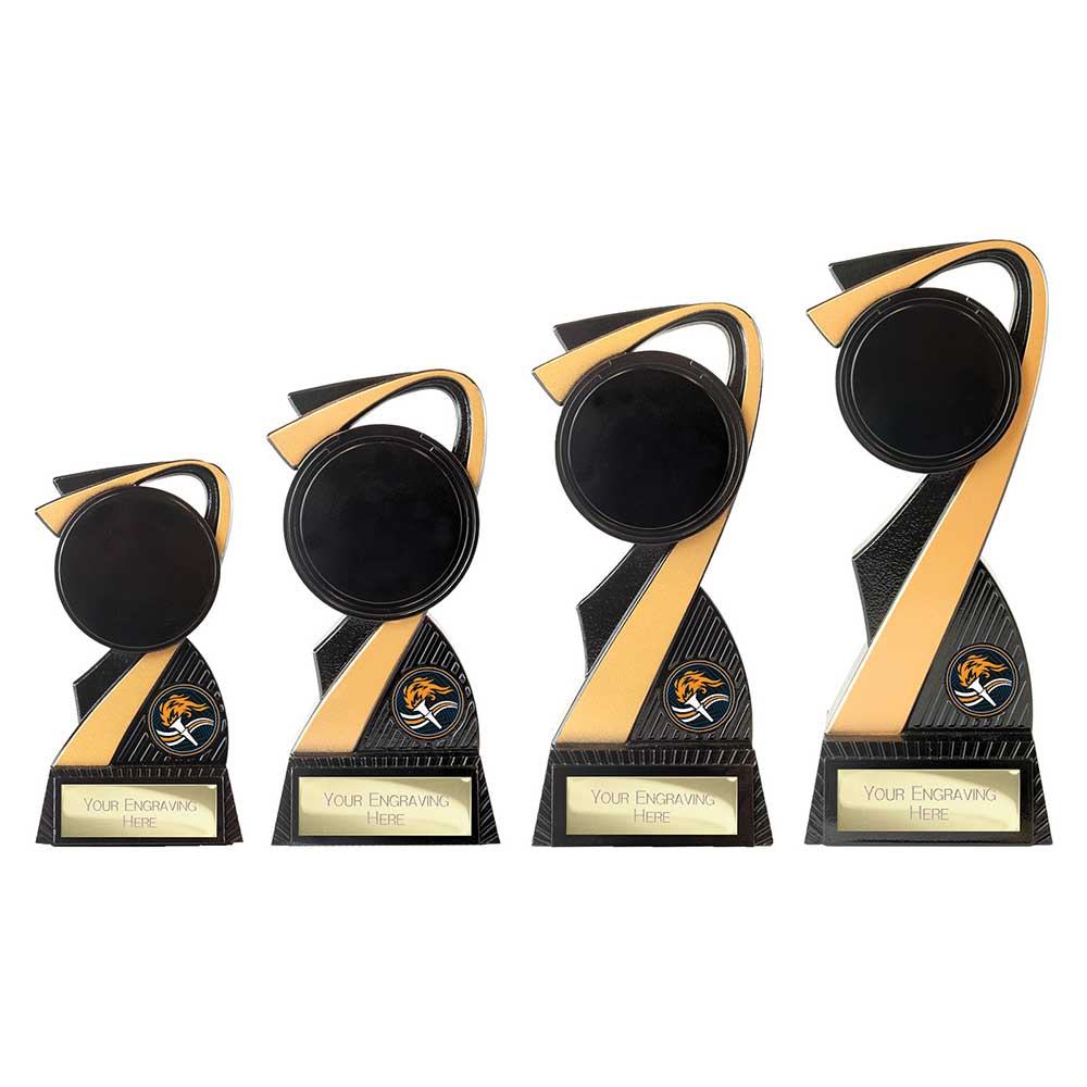 Mania Tower Award Carbon Black & Fusion Gold 180mm