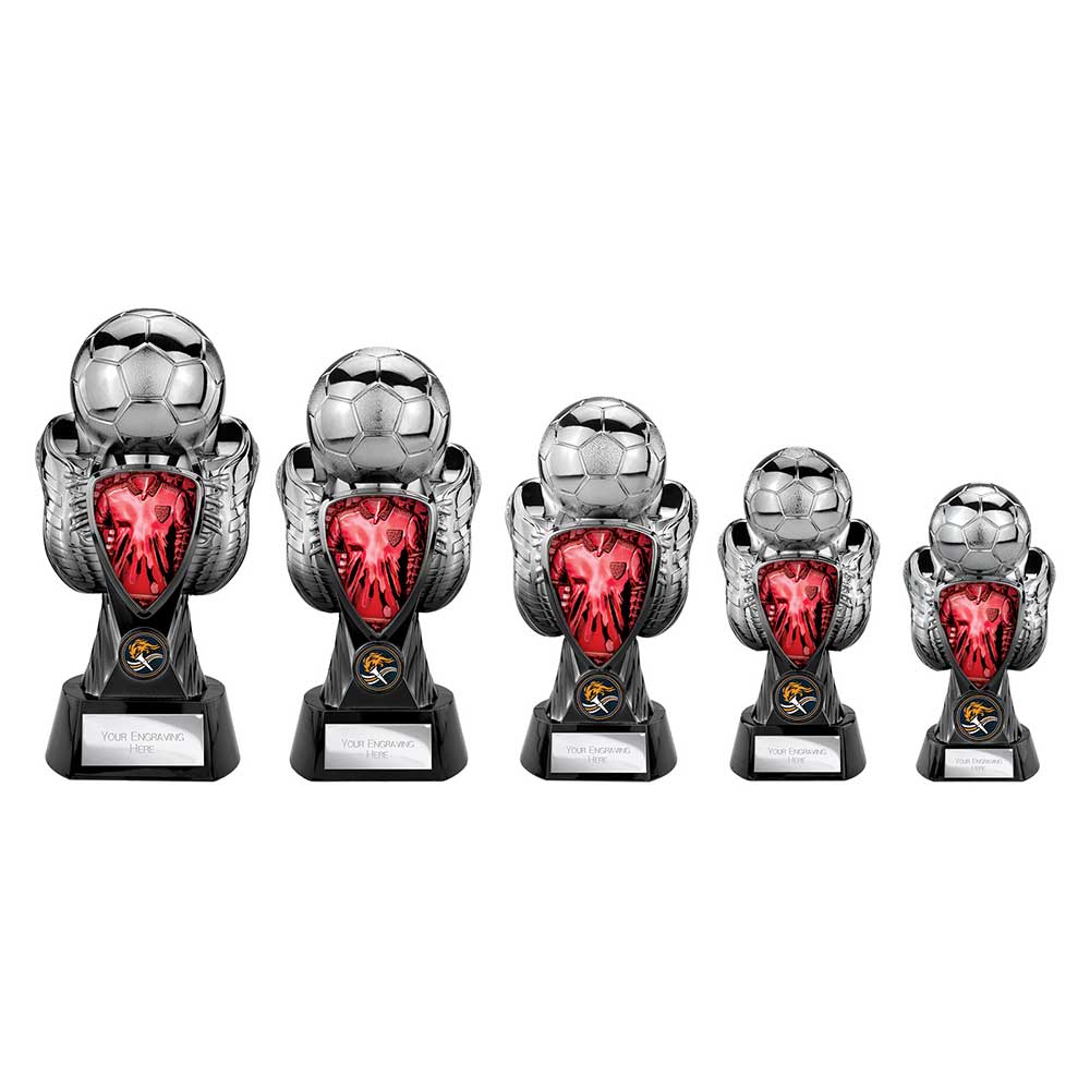 Tournament Heavyweight Red Shirt Gunmetal & Black 190mm