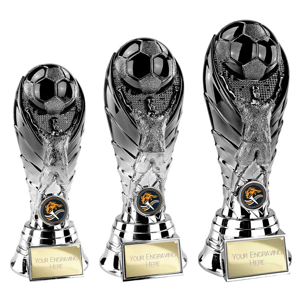 The Winning Goal Football Heavyweight Carbon Black & Gunmetal 190mm