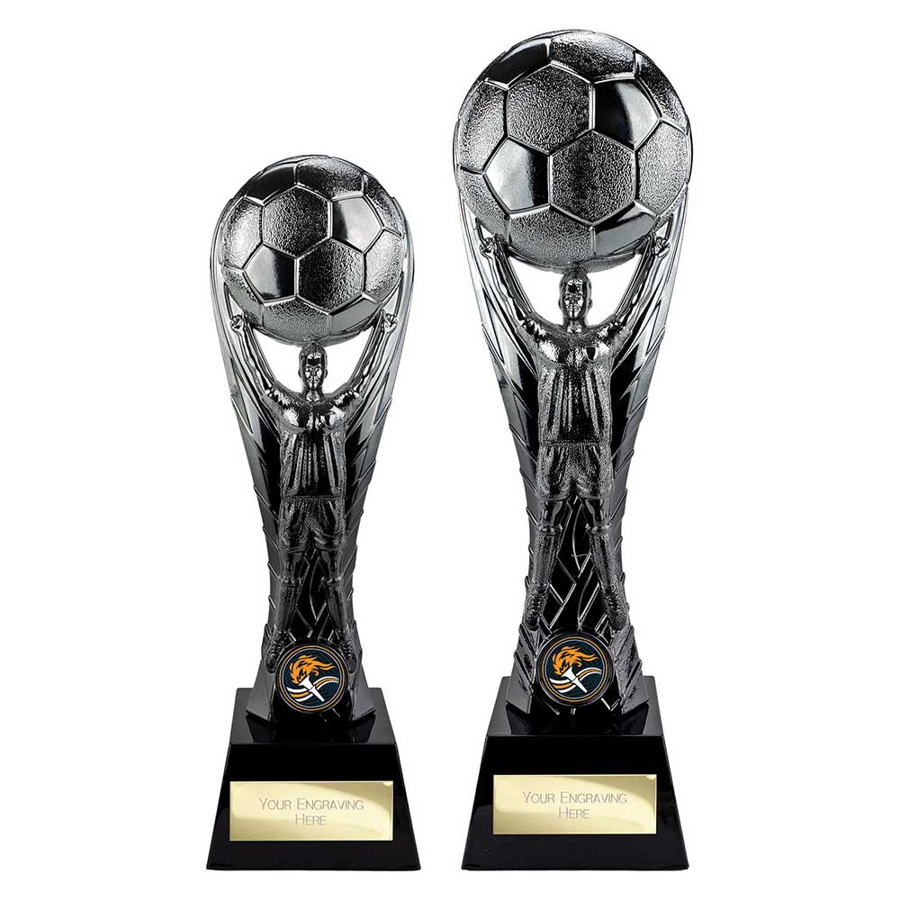 The Winning Goal Football Award Gunmetal Carbon Black & 260mm