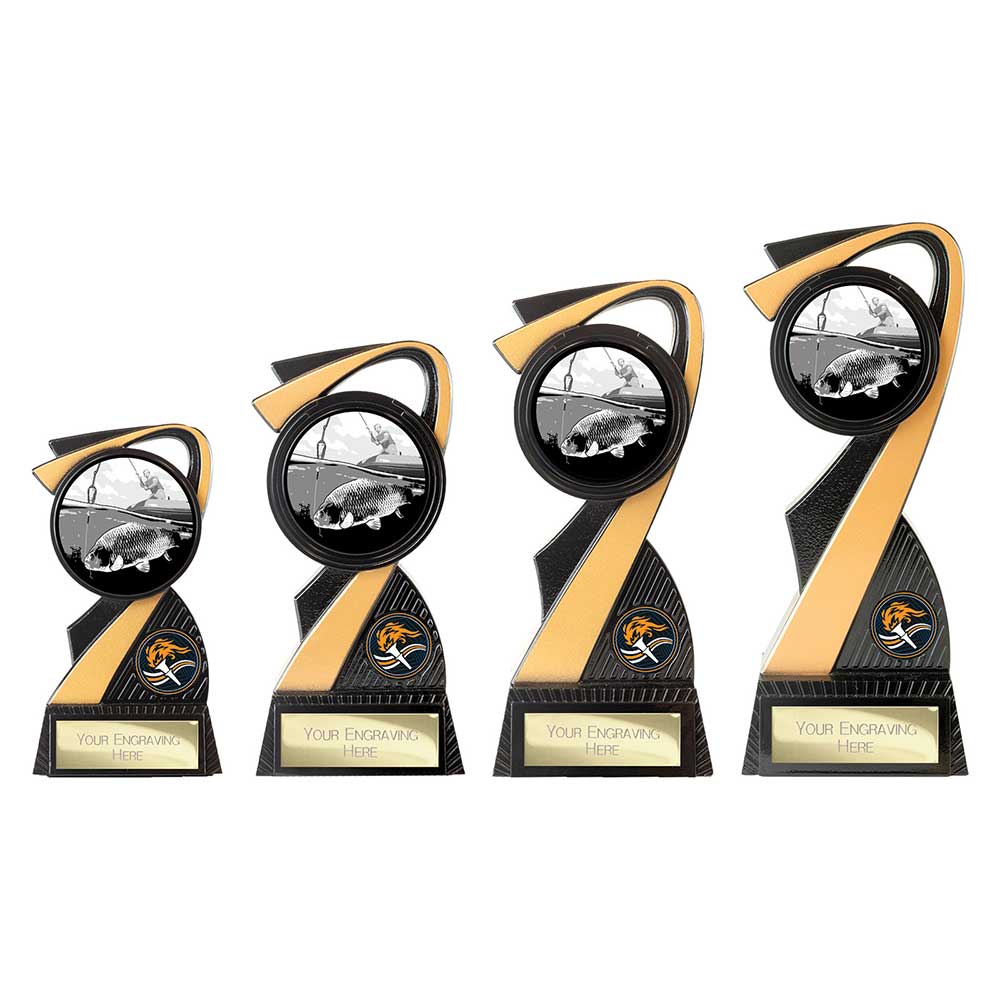 Mania Tower Angling Award Carbon Black & Gold 155mm