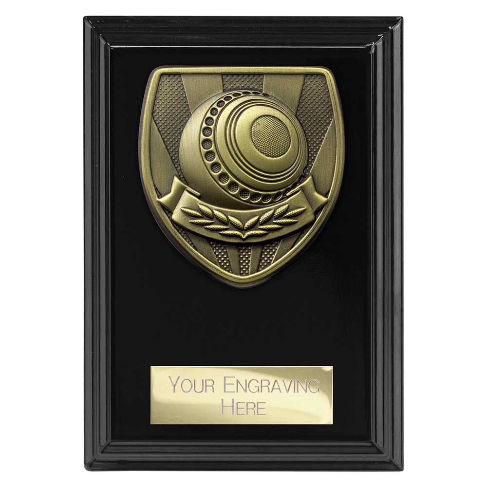 Cobra Plaque Lawn Bowls Award Epic Black 125mm