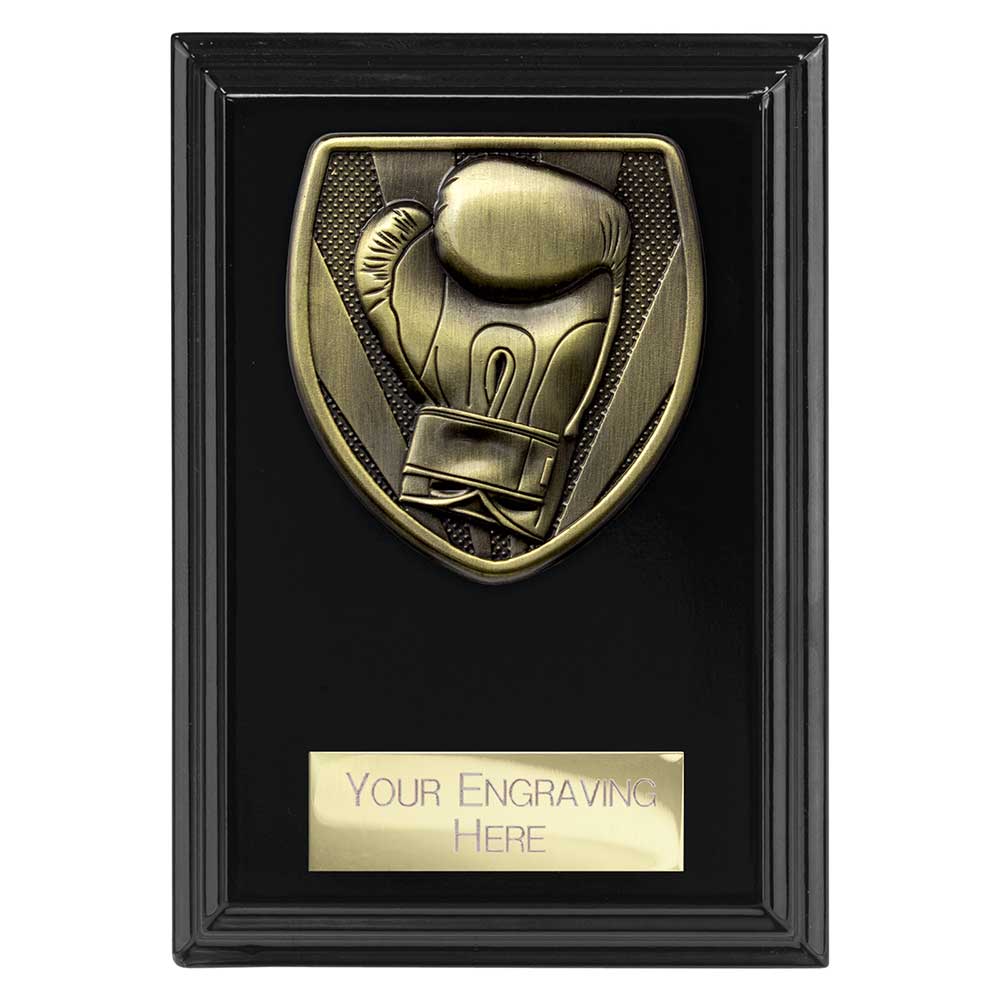 Cobra Plaque Boxing Award Epic Black 125mm