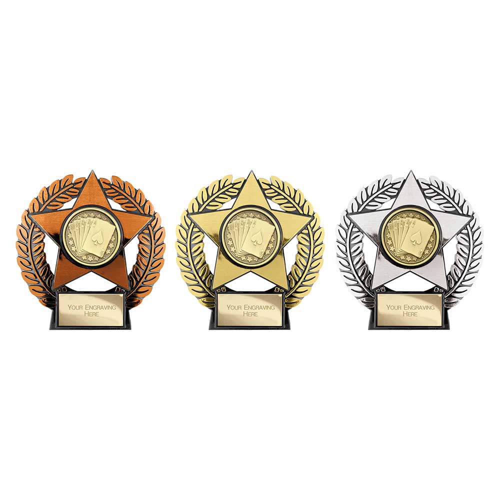 Emperor Star Cards Plaque Silver 120mm